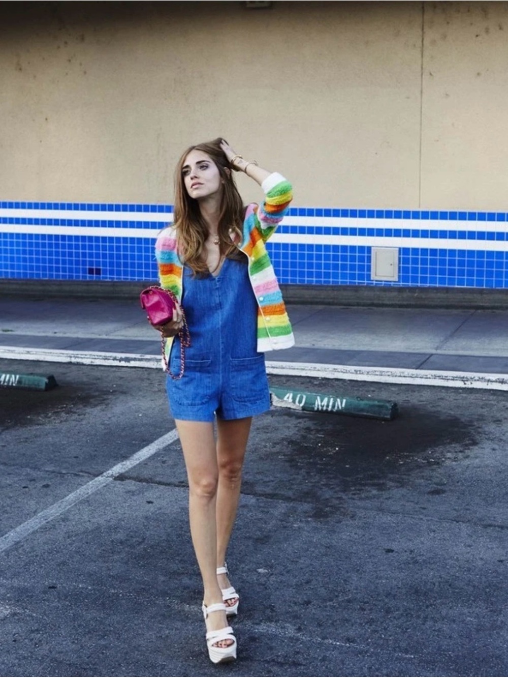 Zara Denim Romper